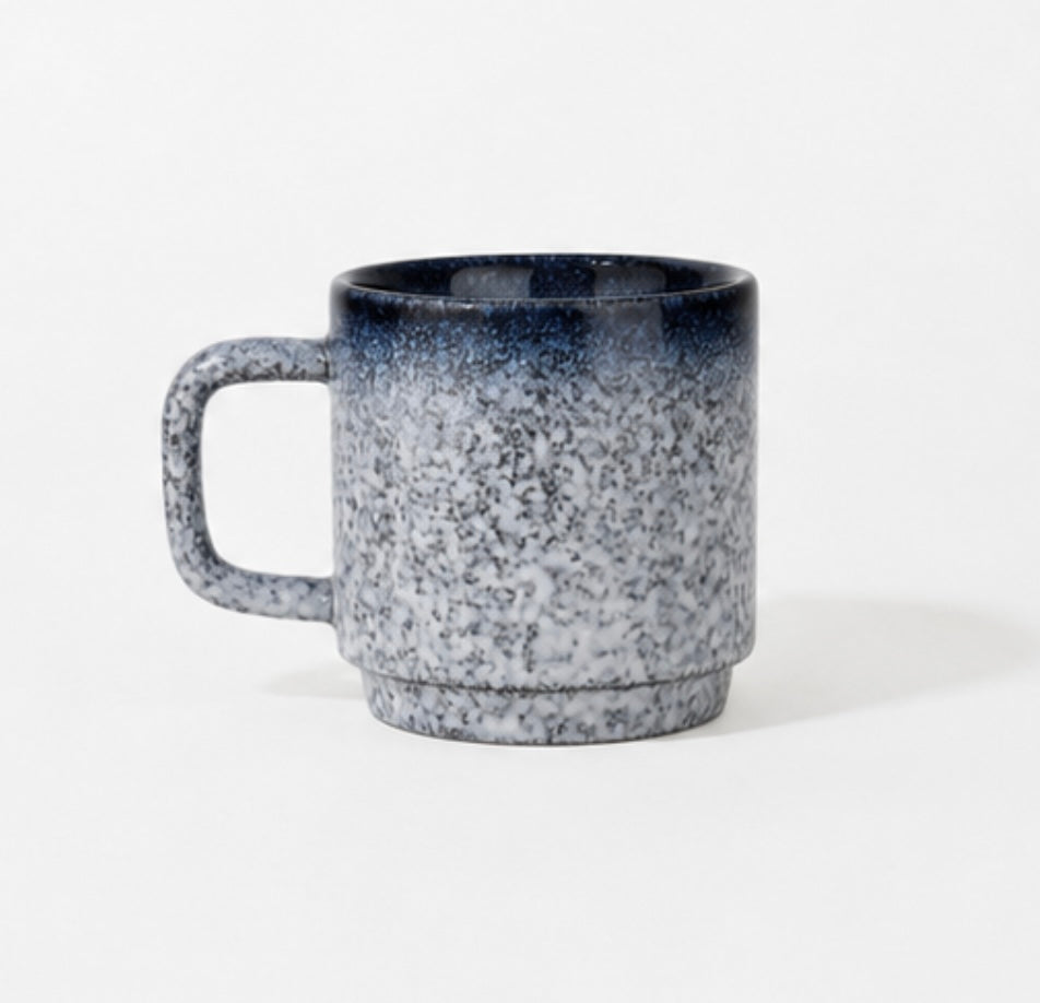 Retro Inspired Porcelain Mug