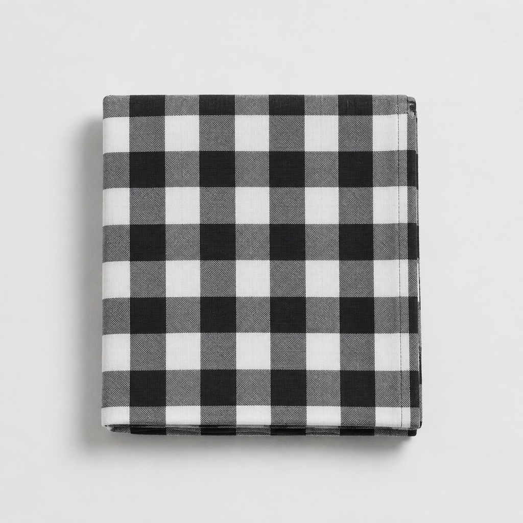 Woven Gingham Tablecloth