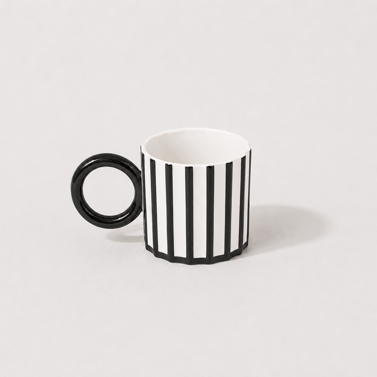 Ceramic Striped Mug