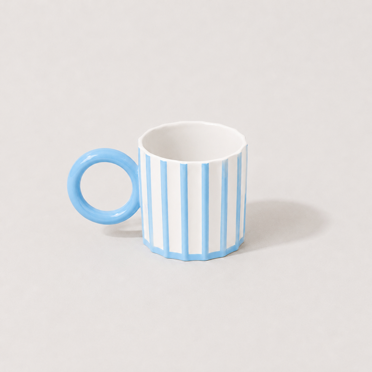 Ceramic Striped Mug